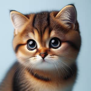 Adorable Feline with Glossy Fur - Captivating Imagery