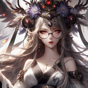 Goddess of Chaos and Discord Eris in Spectacles