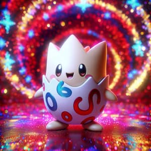 Vibrant Pokémon Togepi in Enchanting Animated Background