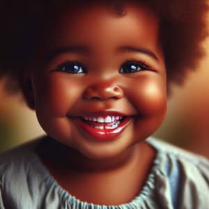 Radiant Smiling African Child Expressing Genuine Joy