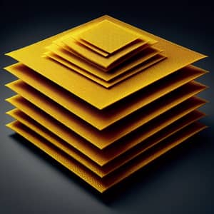 Yellow Kevlar Layers: Striking Visual Pattern