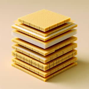 7 Layers of Kevlar: Neatly Stacked in Yellowish Hue