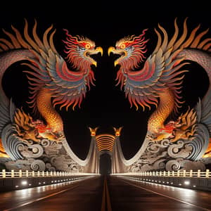 Phoenix Sculpture Bridge - Symbol of Prosperity and Artistry