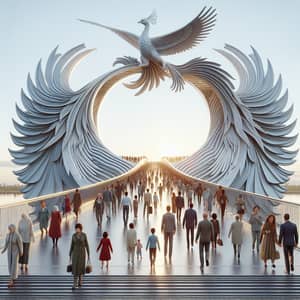 Magnificent Phoenix Sculpture Bridge: Symbol of Beauty and Harmony