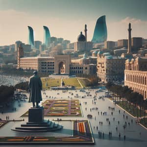 Baku, Azerbaijan | Scenic View of Iconic Architectural Structures