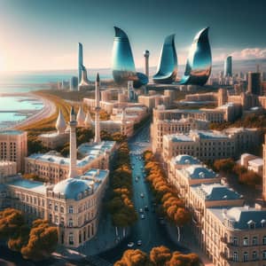 Baku, Azerbaijan | Modern & Historical Architecture Cityscape