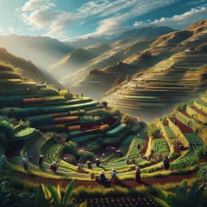 Cultivos en Terrazas: A Mountain's Agricultural Marvel