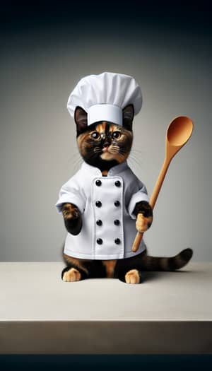 Tortoiseshell Cat Chef | Culinary Enthusiast Cooking in Style