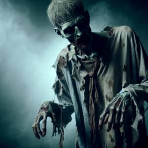 Terrifying Zombie Illustration - Spooky Undead Creature Artwork