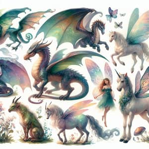 Captivating Fantasy Creatures in Watercolor Art