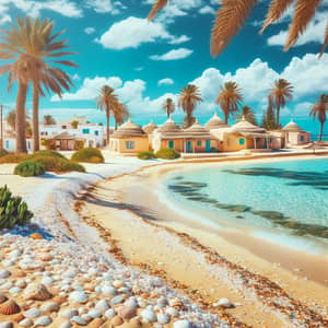 Beautiful Landscape of Djerba, Mediterranean Island - Tunisia