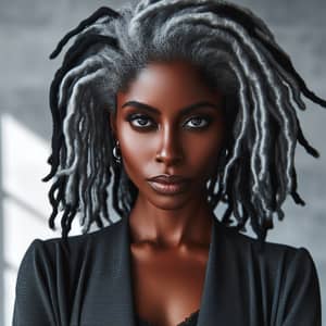 Empowering Black Woman in 40s with Striking Locs
