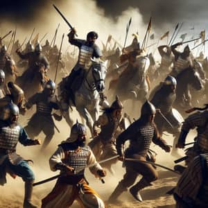Intense Ancient Battle: South Asian Men vs Hispanic Women Warriors