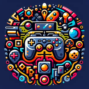Unique and Colorful Video Game Icon Design