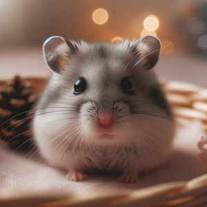 Cute Grey Hamster - Adorable Pet Photos