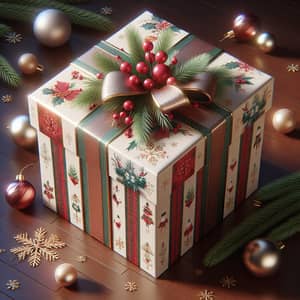 Festive Cubic Gift Box - Holiday Present Image