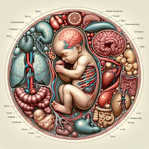 Preterm Neonate Organ System | Medical Illustration