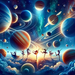 Celestial Dance of Solar System Planets