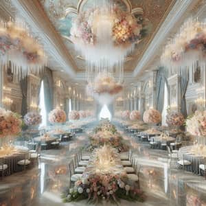 Luxurious 3D Reception Decoration | Grand Hall Floral Decor
