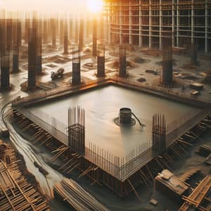 Sunset Concrete Construction Site | Expert Contractors