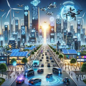 Futuristic Technology City | Sustainable Society Vision