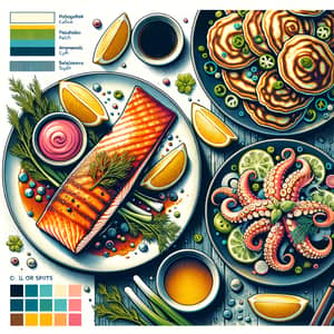 Delightful Seafood Dishes Poster