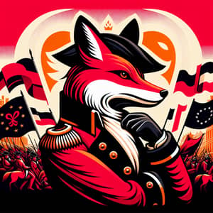Classy Foxes: Symbol of Revolution - Artistic Interpretation