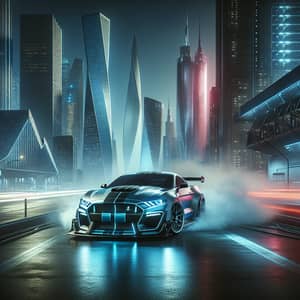 Futuristic Ford Mustang Shelby | Next-Gen Cityscape