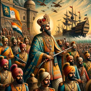 Epic Historical Recreation: Ancient Indian King and Navy
