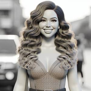3D Pics of Curvy Woman with Petite Nose