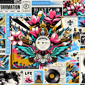 Formation by Beyoncé Album Cover Art: Vibrant Pop Art Collage