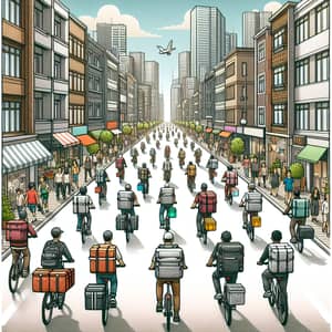 City Bike Couriers: Diverse Group Delivering Parcels | Website