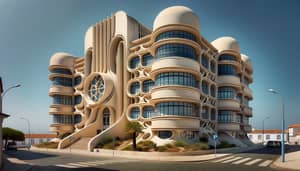 Portugal Republique School: 1940s Fusion with Futuristic Architecture