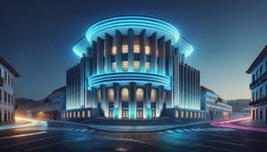 Portugal Republique School: Futuristic Soviet Architectural Fusion
