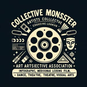 Vintage Logo Design for Collective Monster | Art Association