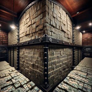 Discover 10 Million Dollars Stacked in Wooden Vault | US Currency