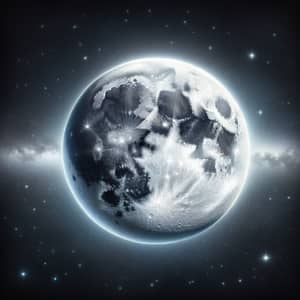 Stunning Moon Illustration in Space