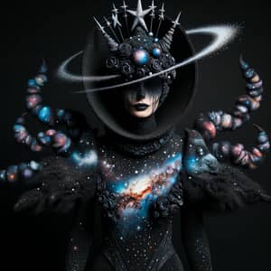 Interstellar-Themed Celestial Night Sky Cosplay Costume