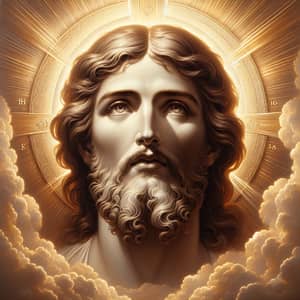 Divine Beauty: Jesus Christ in Ethereal Light