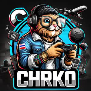 CHRKO eSports Team Avatar: Quirky Animal in Contemporary Clothing
