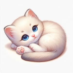Charming Cream Kitten Sleeping Peacefully | Loving Home
