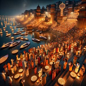 Dev Deepawali Celebration in Varanasi, India | Festive Spirit