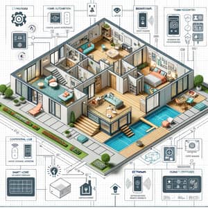 Detailed Floor Plan for Modern Smart Home