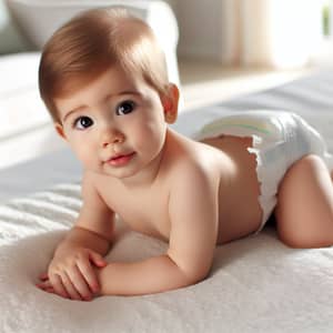 Toddler in Diaper - Cute Baby Photos | Website Name