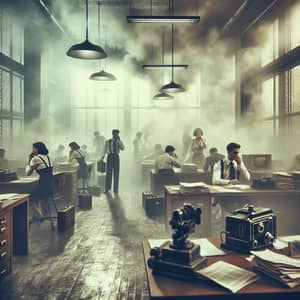 Distressing Office Pollution Scene | Documentary Style Visuals