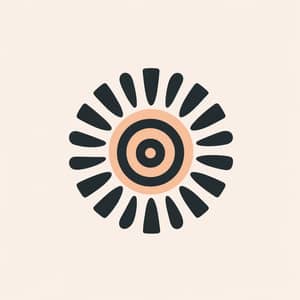 Minimalist Amaterasu Logo | Spiritual Design