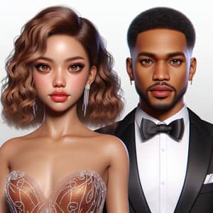 3D Ultra Realistic Beyoncé and Jay-Z Portrait
