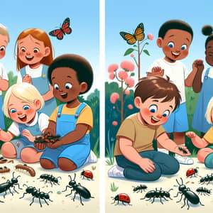 Children Playing with Bugs: Shared Fascination Across Races