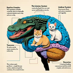 Triune Brain Model: Reptilian Complex, Limbic System, Neocortex
