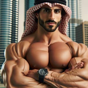 Muscular Middle-Eastern Man